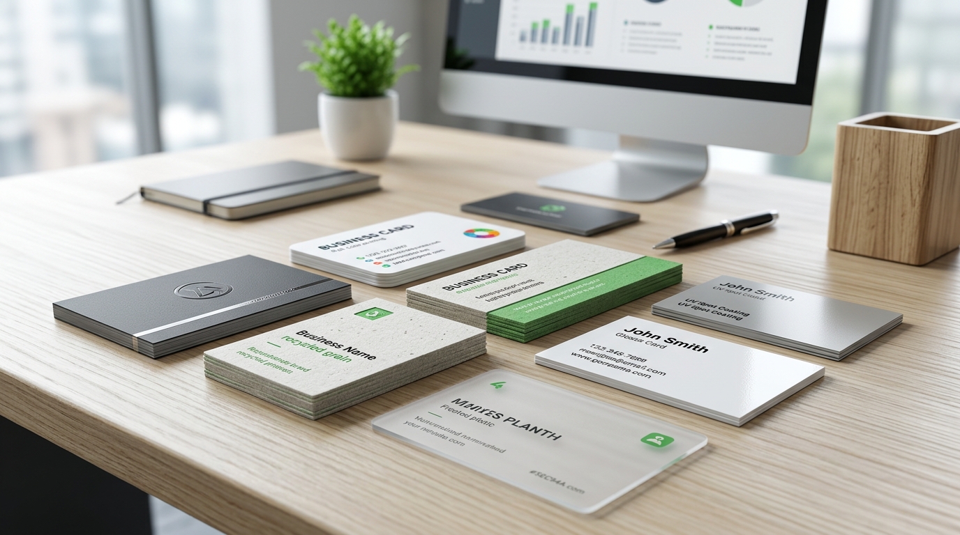 სავიზიტო ბარათების მთავარი ტიპები და მახასიათებლები