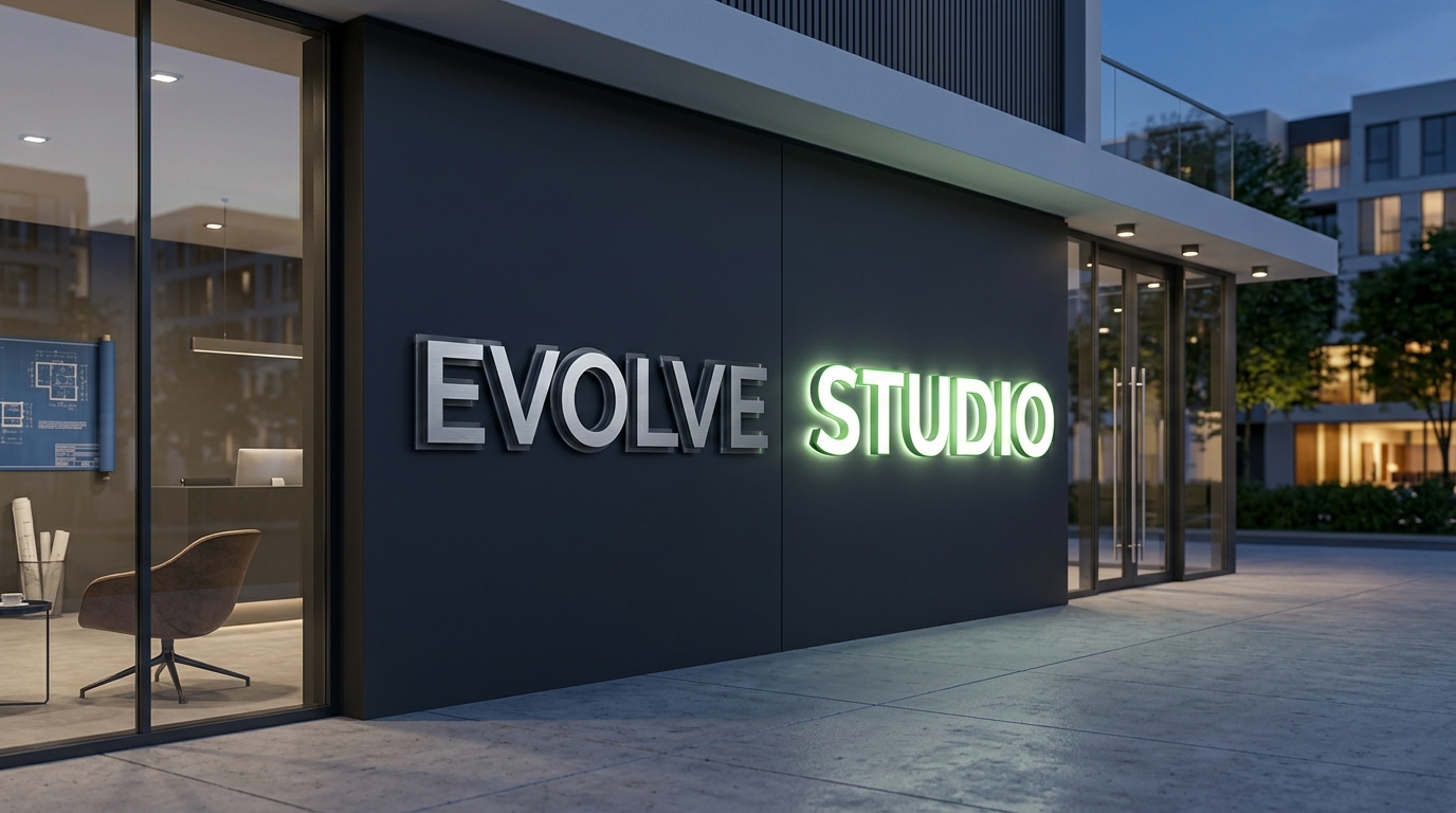 3d letter glow sign board