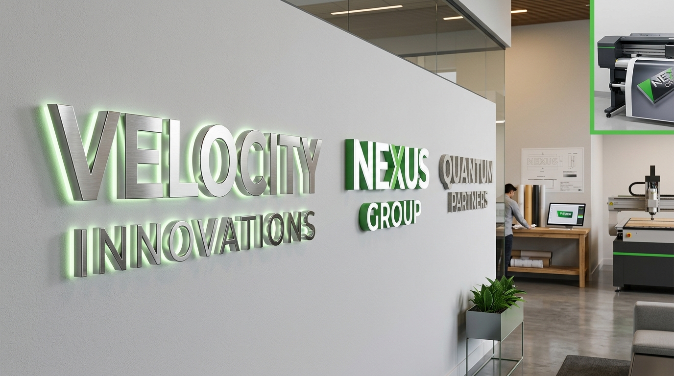 types of 3d signage