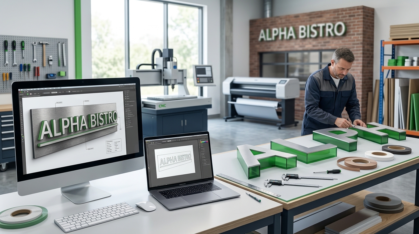 how to make 3d signage