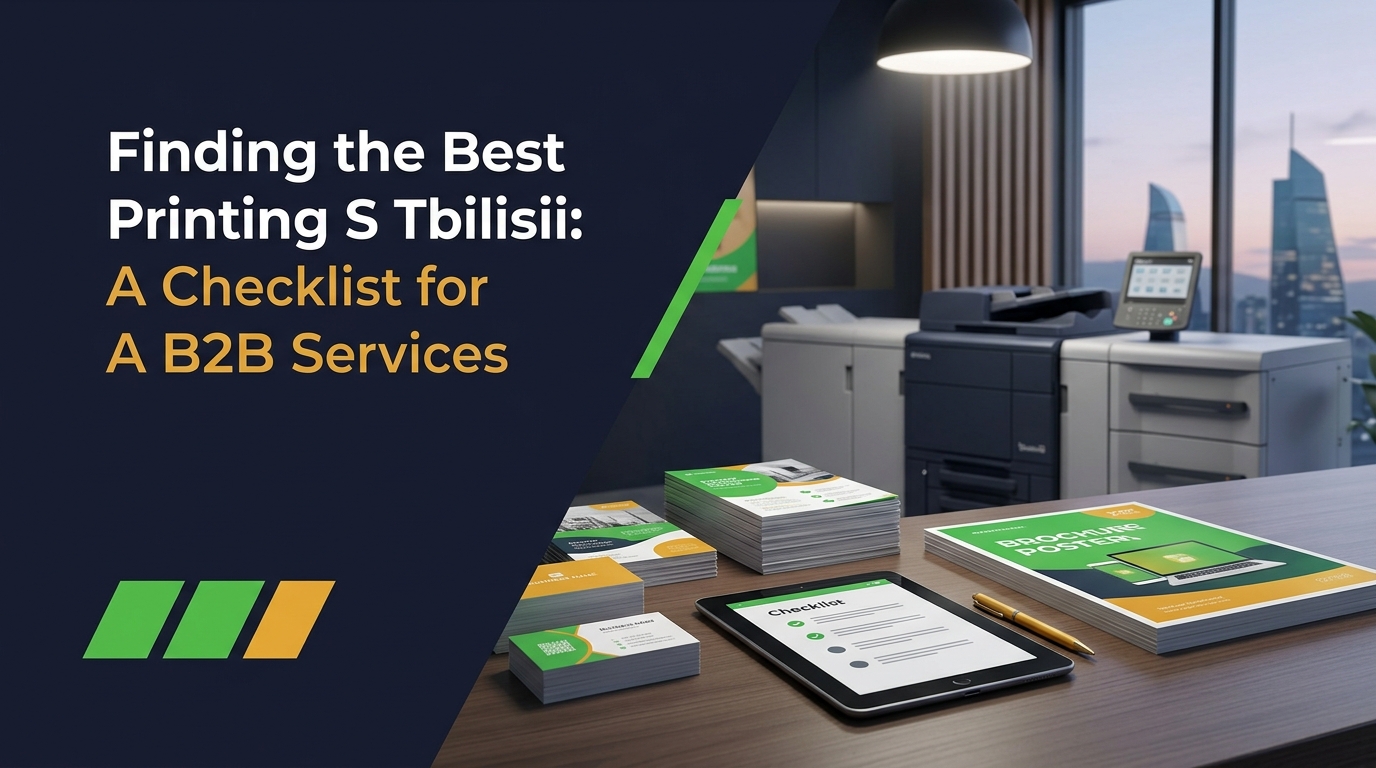 Finding the Best Printing Shop in Tbilisi: A Checklist for B2B Services - Craftarea